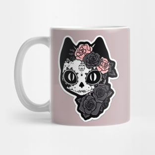 Pastel Goth Cute Undead Cat Mug